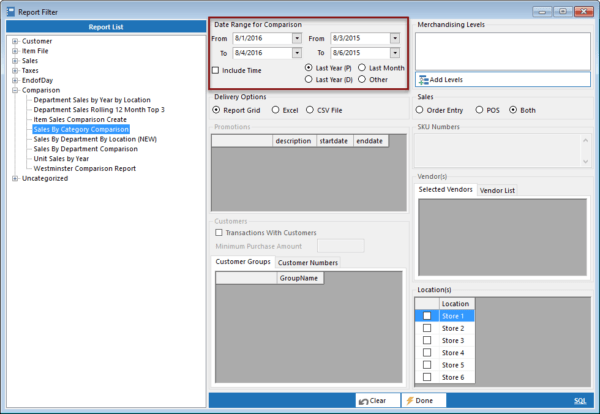 Comparison Option
